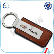 China-kundenspezifisches Metallleder Keychain Großverkauf